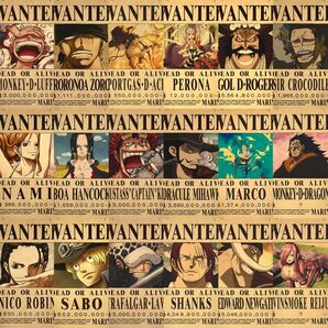 ONEPIECE 手配書 A3サイズ クラフト紙製 18種中2枚組