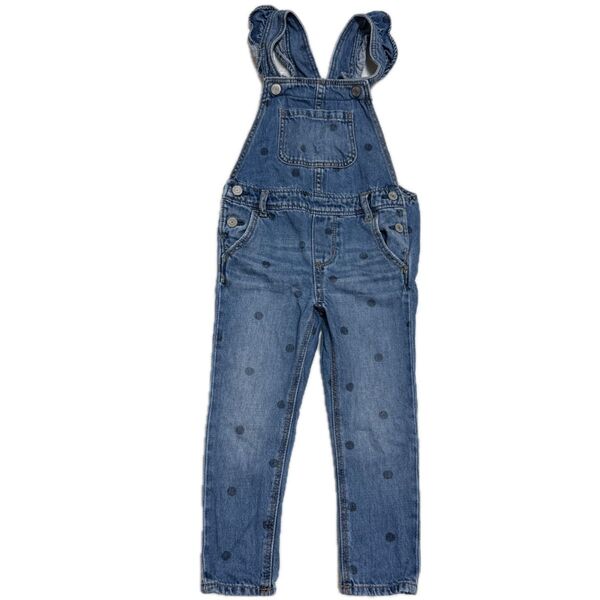 GAP 子供服 ドット柄 オーバーオール デニム 90cm