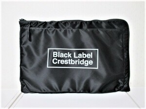 ☆BLACK LABEL CRESTBRIDGE ブラックレーベル・クレストブリッジ ロゴ セカンドバッグ クラッチバッグ/メンズ☆黒☆新品 