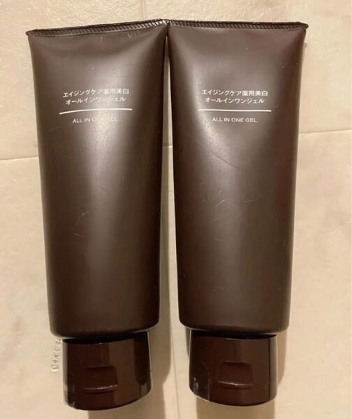 新品 無印良品 エイジングケア薬用美白オールインワンジェル 200g×2本 MUJI 大容量