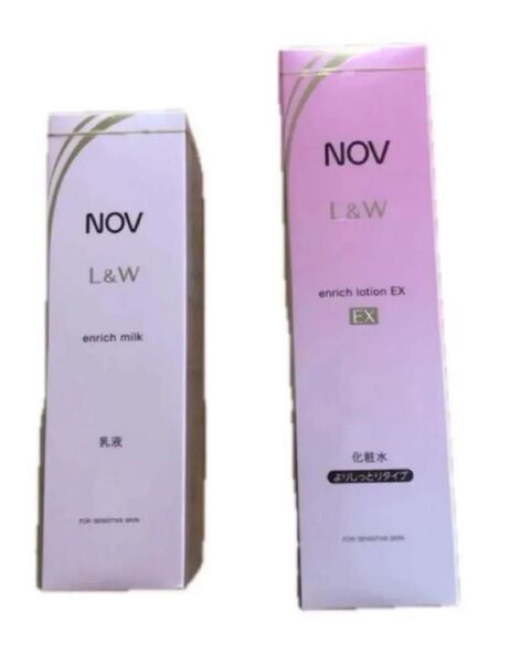 新品 NOV L&W ノブ エンリッチローション エンリッチミルク 化粧水 乳液 2本セット