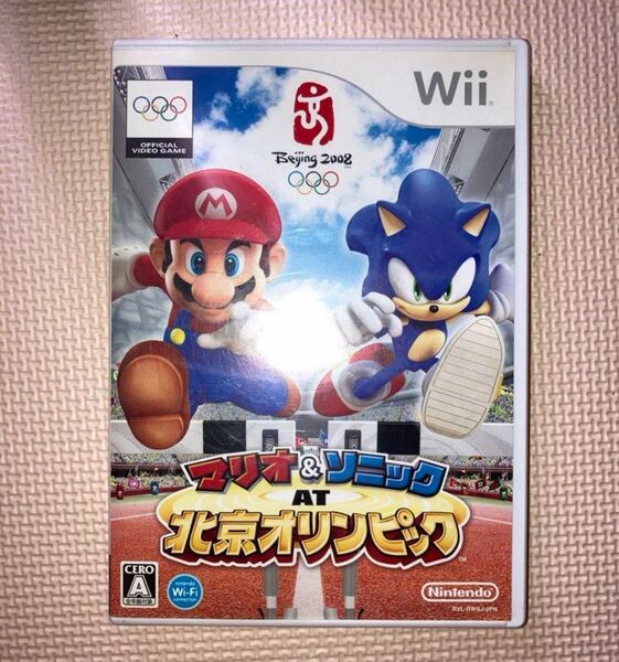 ほぼ未使用 Wii マリオ&ソニック AT 北京オリンピック