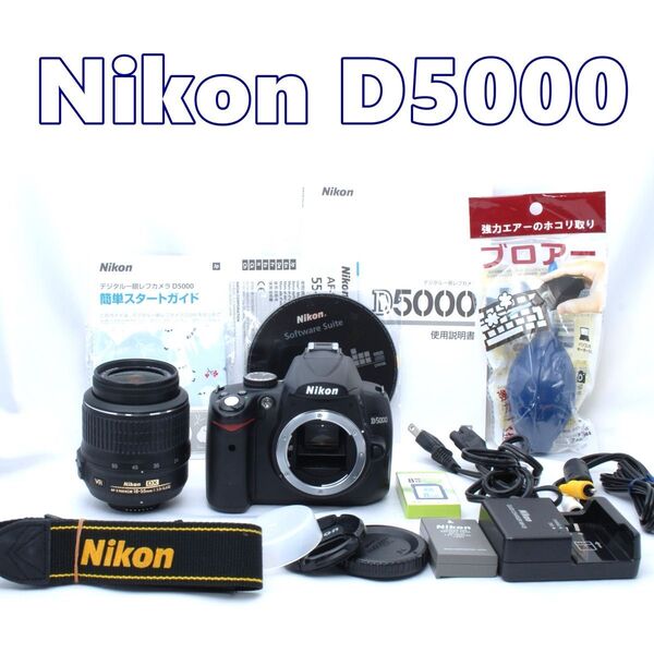お値下げしました★Nikon D5000★ショット数 5540回★画面が回転で自撮りOK★スマホ転送★簡単操作★る