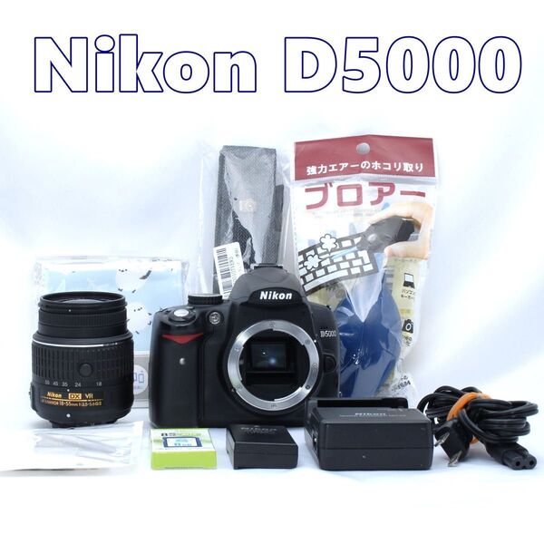 お値下げしました★Nikon D5000★届いてすぐ使える★スマホ転送★自撮り★軽量コンパクト★