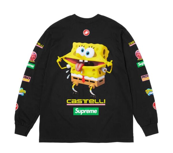Supreme x SpongeBob Castelli Racing L/S Tee "Black"