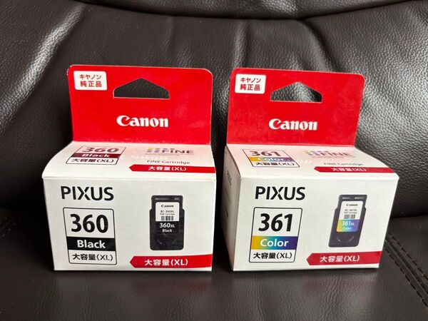 2個セット Canon 純正インク FINEcartridge BC-360XL BC-361XL ブラック&カラー 大容量