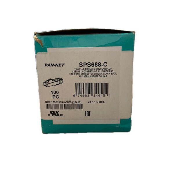 【中古】PANDUIT SPS688-C Cat6シールドモジュラープラグ