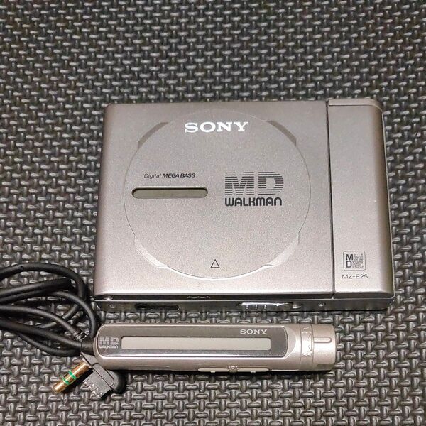SONY MDウォークマン MZ-E25 WALKMAN ポータブルMDプレーヤー ソニー リモコン付 ジャンク品