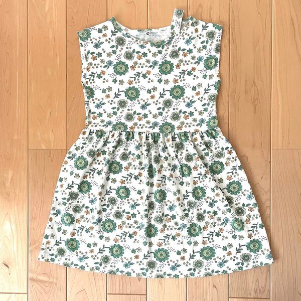 130 花柄 ワンピース 夏服 ノースリーブワンピース トップス