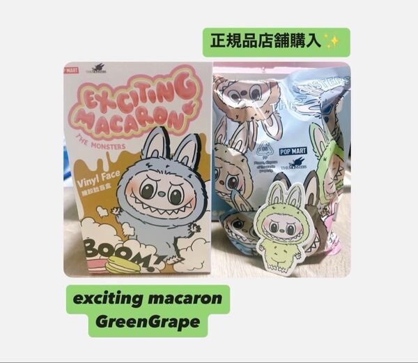 POP MART THE MONSTERS Exciting Macaron Green Grape LABUBU ラブブ 未開封