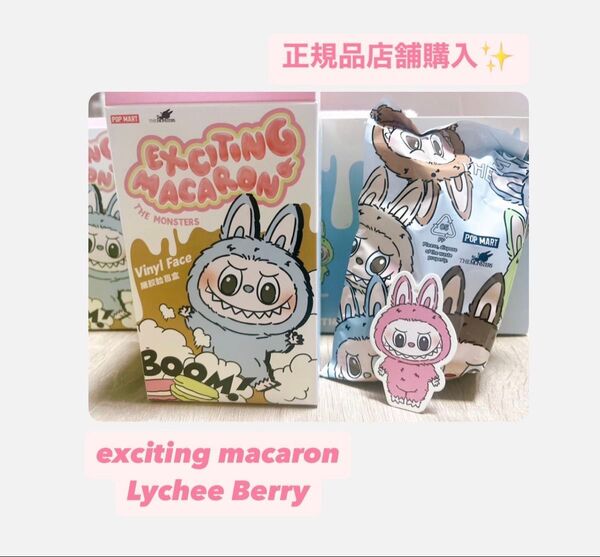 POP MART THE MONSTERS Exciting Macaron Lychee Berry LABUBU 未開封