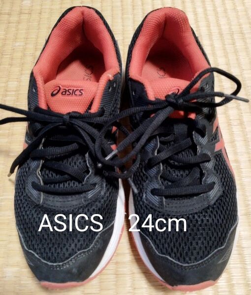 asics アシックス スニーカー キッズ 運動靴24cm