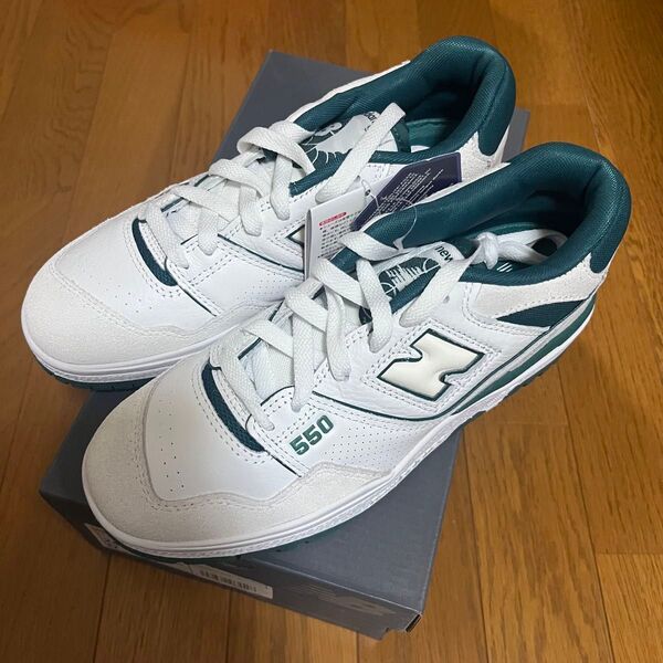 New Balance ニューバランス BB550STA スニーカー グリーン 24.0cm