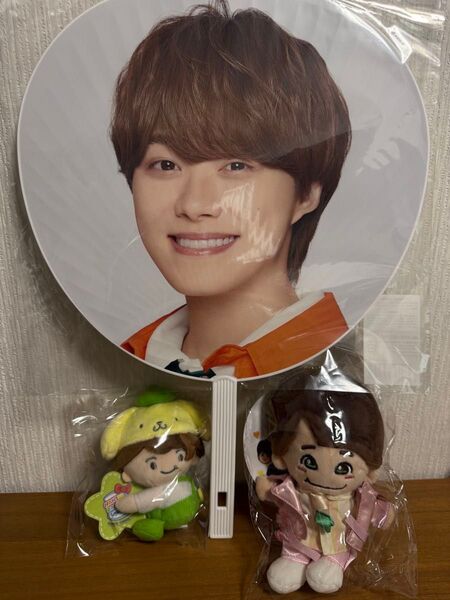 【新品未使用】なにわ男子 大橋和也 ちびぬい サンリオマスコット うちわ セット