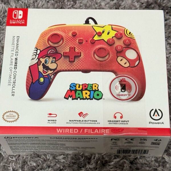 【新品未使用】任天堂switch プロコン マリオ コントローラ