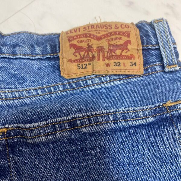リーバイス512 W32L34 ストレッチ スリムテーパード ジーンズ デニム ジーパン Levi s