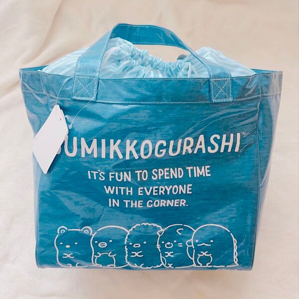 新品 すみっコぐらし トートバッグ ビニールバッグ ビーチバック