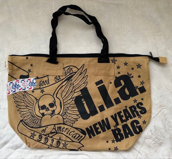 激レアd.i.a.☆ラスト1点 スカルロゴ入りトートバッグ 布バック