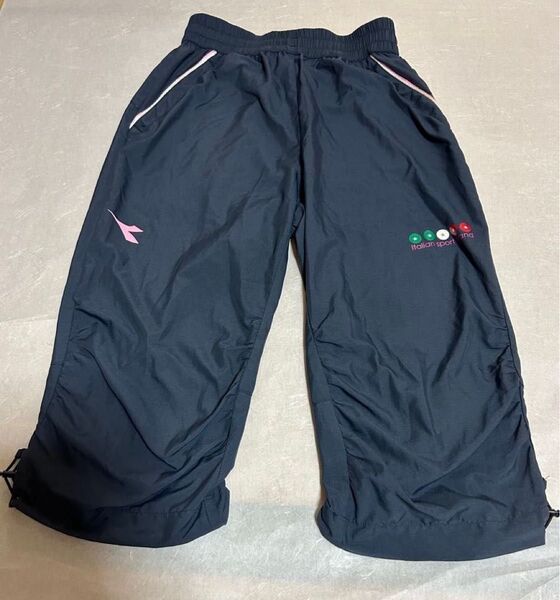 DIADORA ディアドラ 七分丈 ハーフパンツ ネイビー L