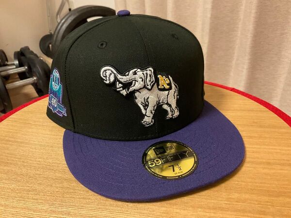 HOMEGAME New Era 59FIFTY オークランド・アスレチックス 40周年記念 キャップ 7 1/2