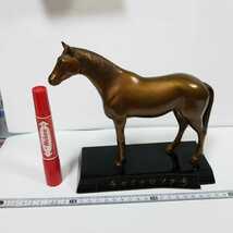 馬の銅像 チャイナロック号 本桐牧場 記念品 ヴィンテージ物 競馬記念品 ハイセイコーの父 JRA レア物です。_画像10