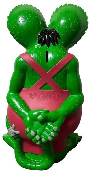 ラットフィンク フィギュア 特大貯金箱 60cm アメリカン雑貨 Rat Fink ビッグコインバンク メガバンク