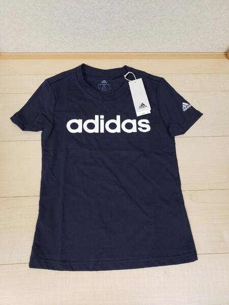 新品 adidas アディダス Tシャツ レディース ネイビー Sサイズ
