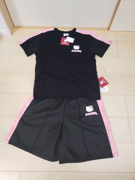新品 しまむら ハローキティ 上下セット Tシャツ ハーフパンツ レディース Mサイズ