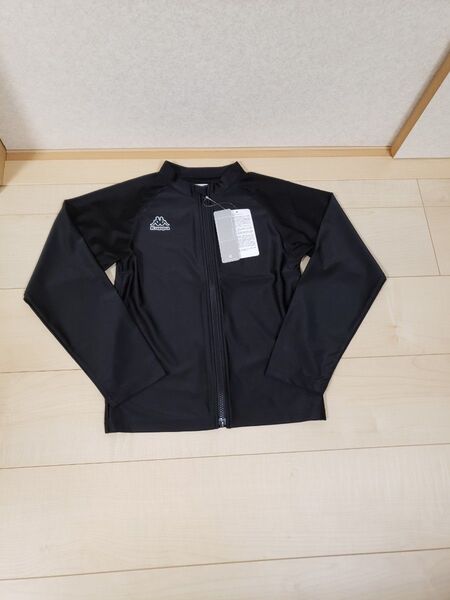 新品 Kappa カッパ ラッシュガード キッズ 立ち襟フルジップ ユニセックス 150