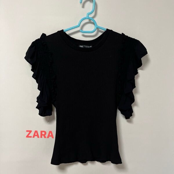 ZARA トップス 黒 Mサイズ