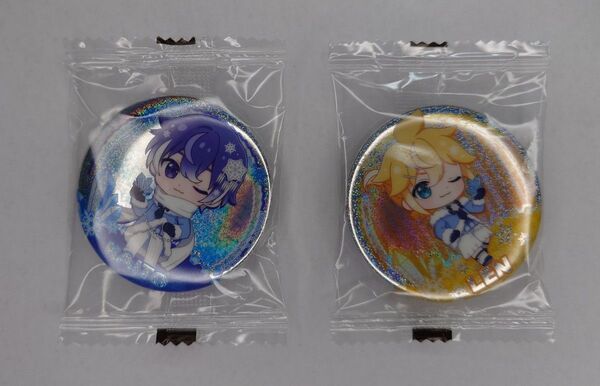 プロセカ ウインターキャンペーン ホログラム缶バッジ 鏡音レン KAITO 2個セット