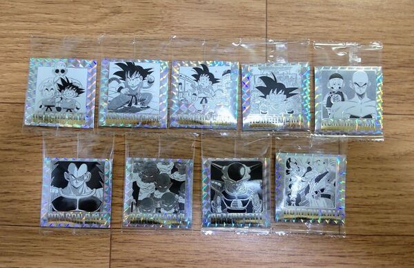 ドラゴンボール 40周年記念オリジナルイラストレーションシール ウエハース 9枚セット