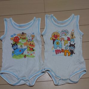 アンパンマン ノースリーブ ロンパース肌着 2枚セット 70