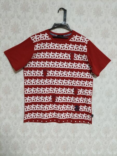 ドラッグストアーズ 半袖Tシャツ サイズF 赤 あかさたな タグ付き