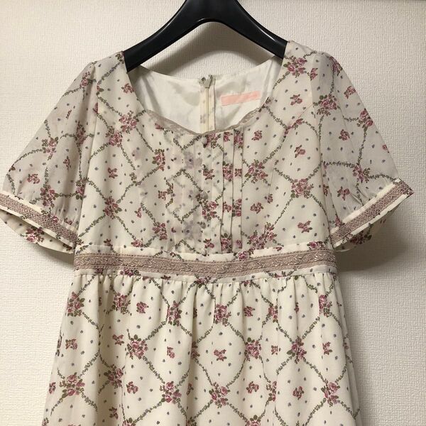 IMAGE 花柄ワンピ ワンピース レース 13号 ヴィンテージ 花柄 柄あり vintage