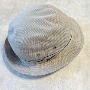 Borsalino ボルサリーノ グレー バケットハット Mサイズ(56.5cm) メッシュ 通気性