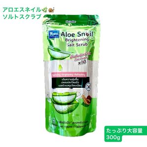 アロエスネイルソルトスクラブ たっぷり大容量300g スクラブ アロエ