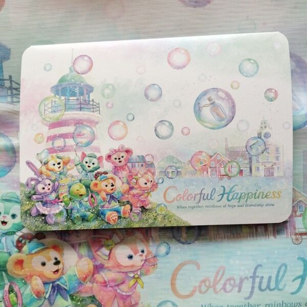 ☆新品♪カラフルハピネス ダッフィー シェリーメイ フォト 台紙 スペフォ☆