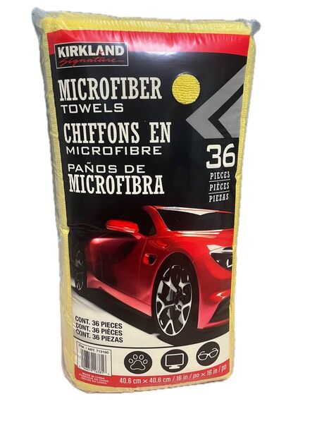 【新品】カークランドシグネチャー マイクロファイバータオル 36枚 1袋