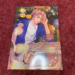 うたプリ スタリ 神宮寺レン 箔押しサイン スタンドポストカード