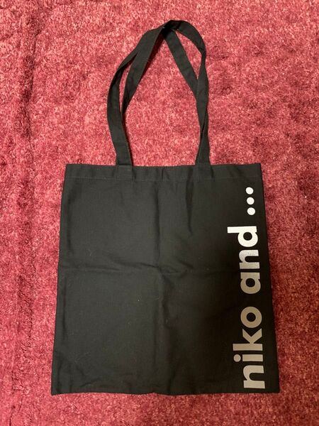 【新品】niko and… トートバッグ エコバッグ ノベルティ 黒 ブラック