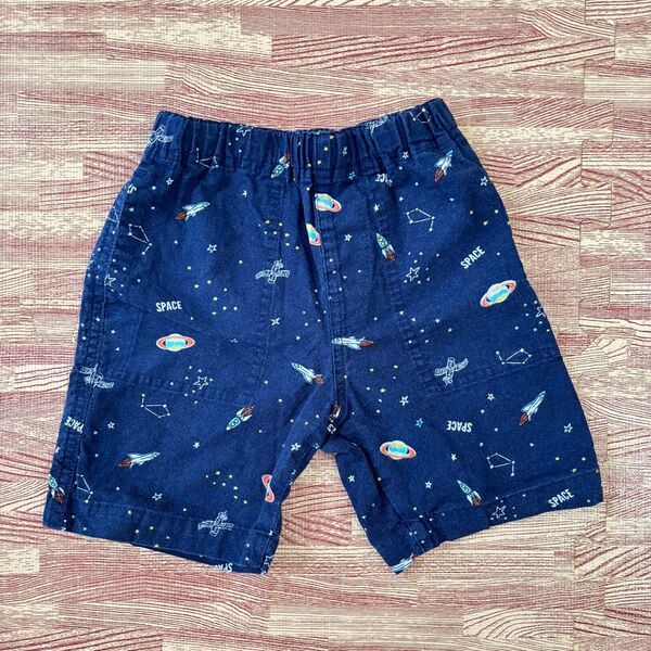 ハーフパンツ ショートパンツ 半ズボン パンツ 子供服 宇宙 お遊び着 夏 男の子