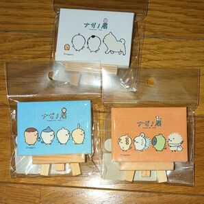 ナガノマーケット ナガノ展 イーゼル付きミニキャンバス 3点セット ちいかわ ナガノのくま もぐらコロッケ