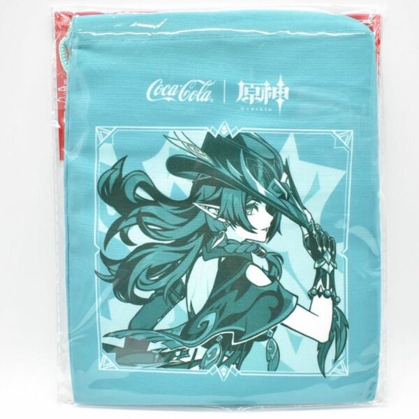 【コラボ商品】原神 チャスカ オリジナル巾着ポーチ 即日発送 Genshin Impact コカコーラ