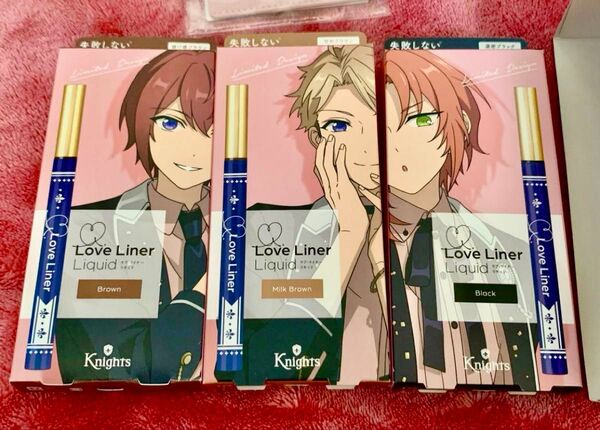 あんスタKnights 朱桜司 鳴上嵐 月永レオ ラブライナー love liner リキッド ブラウン ミルクブラウン ブラック