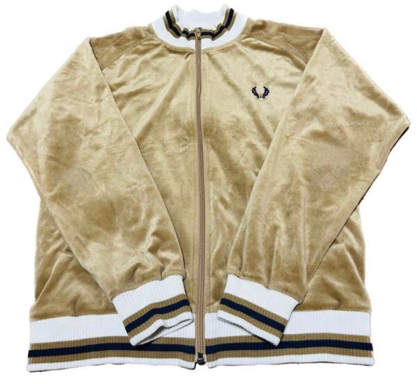 FRED PERRY フレッドペリー ベロア トラックジャケット ベージュ
