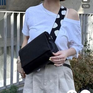 ear PAPILLONNER イアパピヨネ ダルメシアンボディショルダーバッグ ブラック