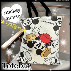 ★新品★ミッキーマウス トートバッグ マザーズバッグ ブラック