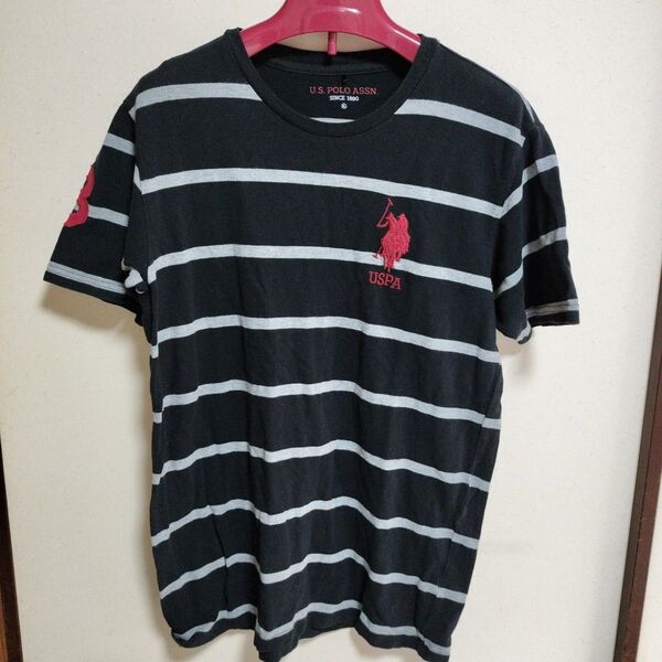 U.S. POLO ASSN. ストライプ Tシャツ LLサイズ位