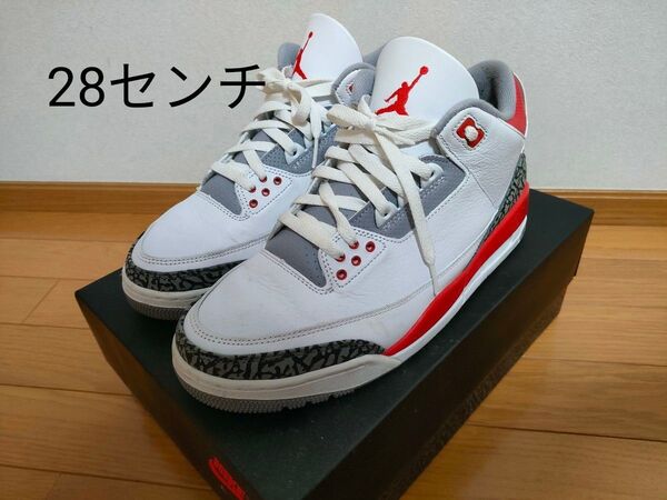 (5/20日までの購入で500円引き)Nike Air Jordan 3 Retro OG "Fire Red" (2022)